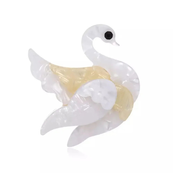 VQ Swan Brooch - Picture 5 of 7